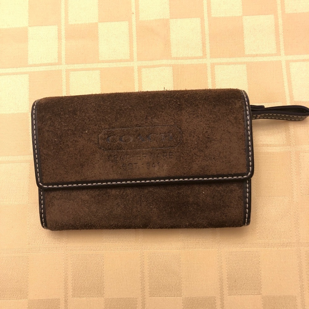 GUC Suede Coach Wallet